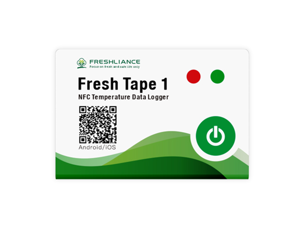 جهاز تسجيل بيانات درجة الحرارة NFC للاستخدام مرة واحدة Fresh Tape 1