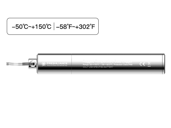 مسجل بيانات درجة الحرارة القوي Iron Tag (-90 درجة مئوية ~ +150 درجة مئوية)