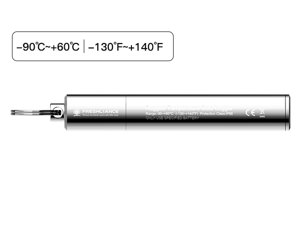 مسجل بيانات درجة الحرارة القوي Iron Tag (-90 درجة مئوية ~ +150 درجة مئوية)
